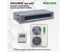 Фото Сплит-система Rovex RD-36HR3/CCU-36HR3, канальная, площадь 108м?, серая  — купить в Москве