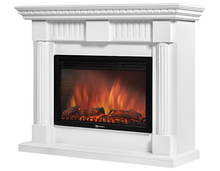 Фото Каминокомплект: Очаг Electrolux Sphere Plus EFP/P-2720RLS с порталом Elegante 25 белый  — купить в Москве