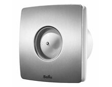 Фото Вентилятор вытяжной Ballu BAFS - 100, D100 мм, 33 дБ, 70 м3/ч, обратный клапан, цвет серый  — купить в Москве