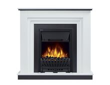 Фото Каминокомплект: Очаг Electrolux Classic EFP/P-1020LS, портал Grado Classic белый, черный  — купить в Москве