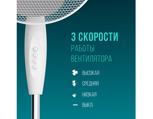 Фото Бытовой вентилятор серии RSF-1601M-WT , изображение 5 — купить в Москве