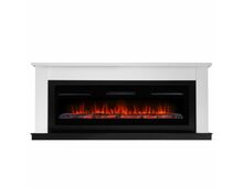 Фото Каминокомплект: Очаг Electrolux Infinity EFP/P-1600ULS, портал Canto Long белый, черный  — купить в Москве