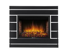 Фото Каминокомплект: Очаг Electrolux EFP/P-2520LS N, портал Moderno 25 шпон черный дуб  — купить в Москве