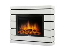 Фото Каминокомплект: Очаг Electrolux EFP/P-3020LS N, портал Moderno 30 шпон белый дуб  — купить в Москве