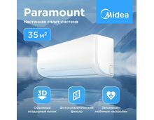 Сплит-система Midea Paramount MSAG1-12HRN1-I/MSAG1-12HRN1-O на 35 кв.м — фото , цена, характеристики