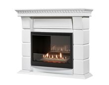 Фото Каминокомплект: Биокамин Firelight BFP/P-2520, портал Elegante 25 белый  — купить в Москве