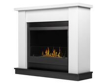 Фото Каминокомплект: Биокамин Firelight BFP/P-1015 XS+Canto Long белый, черный  — купить в Москве