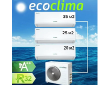 Фото Наружный блок Ecoclima, инверторная, белый, площадь 80 м?, CM3-TC27/4R2  — купить в Москве