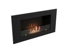 Фото Каминокомплект: Биокамин Firelight BFP/W-90+Набор керамических камней М, черные  — купить в Москве