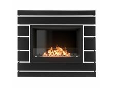 Фото Каминокомплект: Биокамин Firelight BFP/P-2520, портал Moderno 25 шпон чёрный дуб  — купить в Москве