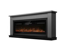 Фото Каминокомплект: Очаг Electrolux Infinity EFP/P-1600ULS N, портал Canto Long графит, черный  — купить в Москве