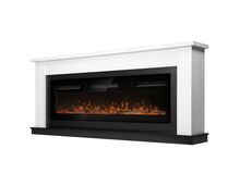 Фото Каминокомплект: Очаг Electrolux Infinity EFP/P-1600ULS N, портал Canto Long белый, черный  — купить в Москве