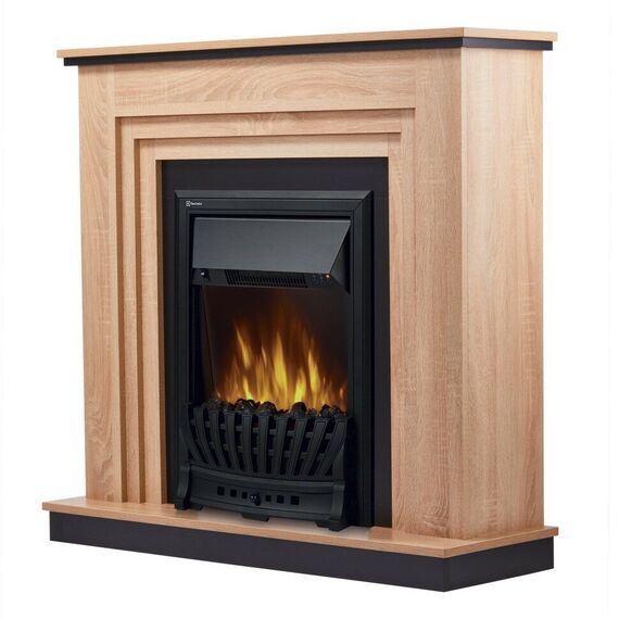 Фото Каминокомплект: Очаг Electrolux Classic EFP/P-1020LS, портал Grado Classic дуб сонома , изображение 2 — купить в Москве