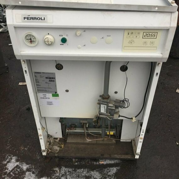 Фото Котел газовый Ferroli PEGASUS 67 2S с чугунным теплообменником, напольный, 1 конт, откр. кам. сгор. , изображение 7 — купить в Москве