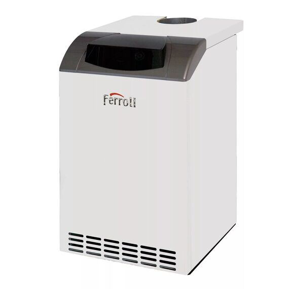 Фото Котел газовый Ferroli PEGASUS 56 с чугунным теплообменником, напольный, 1 конт, откр. кам. сгор. , изображение 9 — купить в Москве