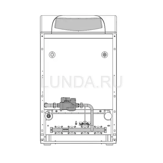 Фото Котел газовый Ferroli PEGASUS D 45 с чугунным теплообменником, напольный, 1 конт, откр. кам. сгор. , изображение 14 — купить в Москве