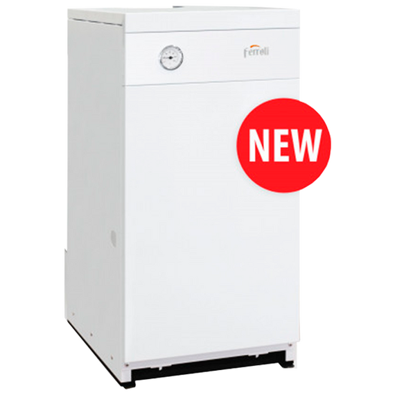 Фото Котел газовый Ferroli TORINO 7,5 энергонезависимый, напольный, 1 конт, откр. кам. сгор. , изображение 9 — купить в Москве