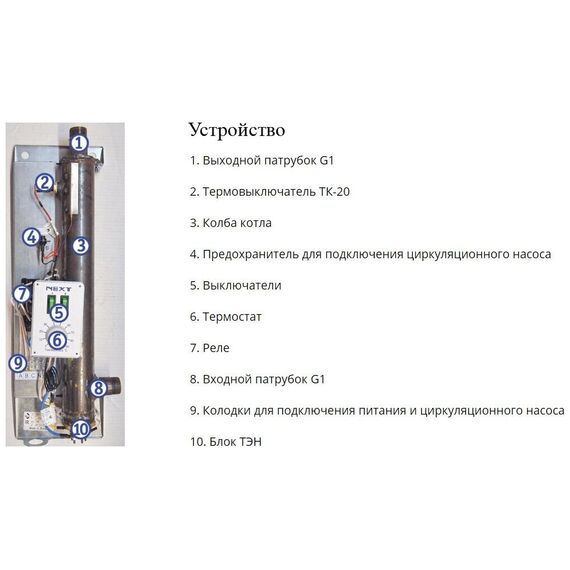 Фото Котел отопительный электрический NEXT-14 "СТАНДАРТ" 14кВт 380В Эван 12914 1 шт. , изображение 10 — купить в Москве