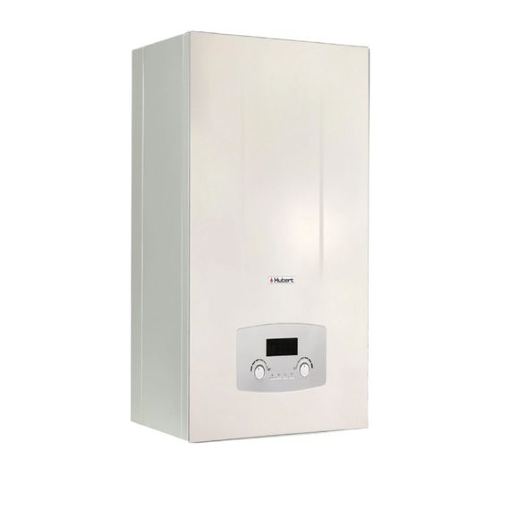 Фото Котел газовый HUBERT AGB 50WCB настенный, 1 конт, з. к. с, с трехход. клап. + датчик бойлера , изображение 3 — купить в Москве