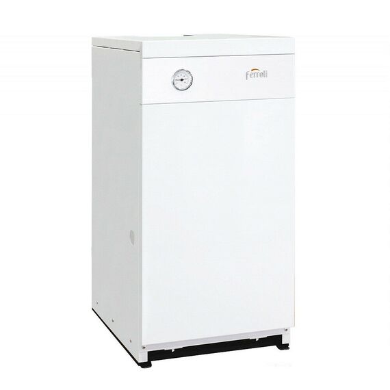 Фото Котел газовый Ferroli TORINO CLASSIC 10 энергонезависимый, напольный, 1 конт, откр. кам. сгор. , изображение 3 — купить в Москве