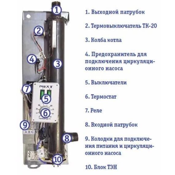 Фото Котел электрический настенный класс Стандарт NEXT 12 380 В ЭВАН , изображение 16 — купить в Москве