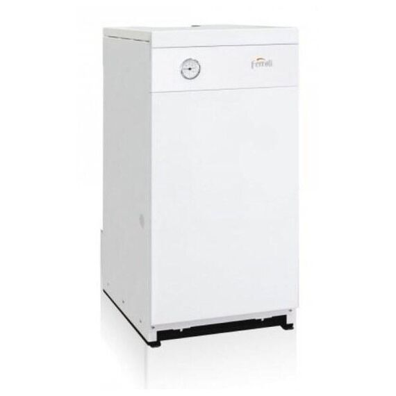 Фото Котел газовый Ferroli TORINO 30 энергонезависимый, напольный, 1 конт, откр. кам. сгор. , изображение 2 — купить в Москве