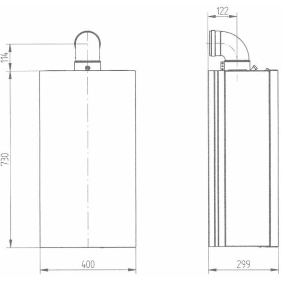Фото Котел газовый BAXI ECO-4s 18 F (18 кВт) двухконтурный закрытая камера сгорания , изображение 9 — купить в Москве