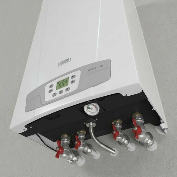 Фото Котел газовый BAXI ECO-4s 10 F (10 кВт) двухконтурный настенный закрытая камера сгорания , изображение 21 — купить в Москве