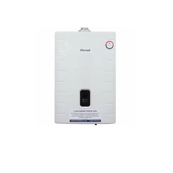 Фото Котел газовый KITURAMI World Alpha S-24 настенный, 2 конт, закр. кам. сгор, нерж. , изображение 2 — купить в Москве