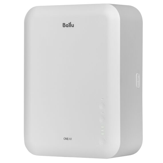 Фото Очиститель воздуха приточный Ballu ONEAIR ASP-80, настенный, HEPA-фильтр, 30 м2 c нагревательным элементом  — купить в Москве