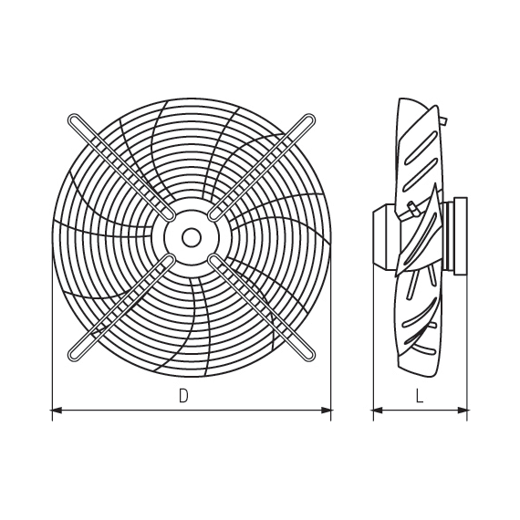 Фото Вентилятор осевой Shuft AXW 630-4D , изображение 3 — купить в Москве