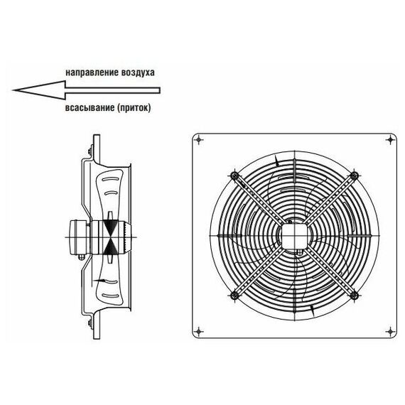 Фото Вентилятор осевой Shuft AXW 250-2E , изображение 3 — купить в Москве