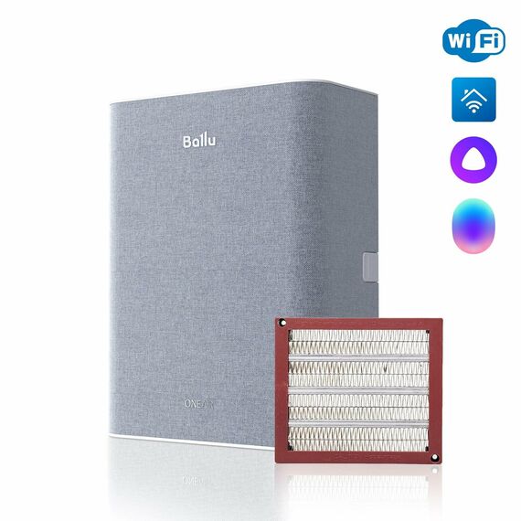 Фото Очиститель воздуха приточный Ballu ONEAIR ASP-100H с нагревателем , изображение 7 — купить в Москве