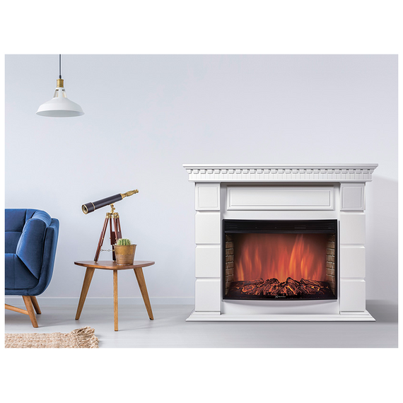 Фото Каминокомплект: Биокамин Firelight BFP/P-2520, портал Elegante 25 белый , изображение 5 — купить в Москве