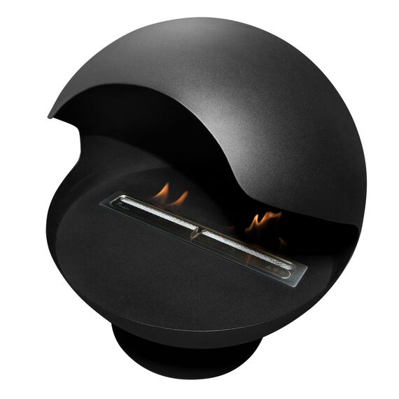 Фото Каминокомплект: Биокамин Firelight BFP/F-55 Sphere+Набор керамических камней М, черные , изображение 5 — купить в Москве