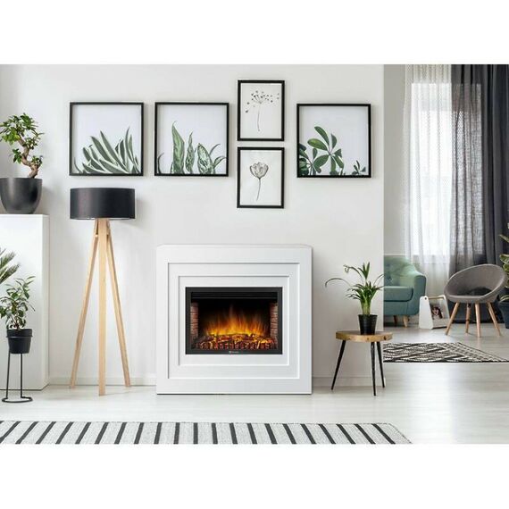 Фото Каминокомплект: Биокамин Firelight BFP/P-3020+Портал Cubo 30 белый , изображение 3 — купить в Москве