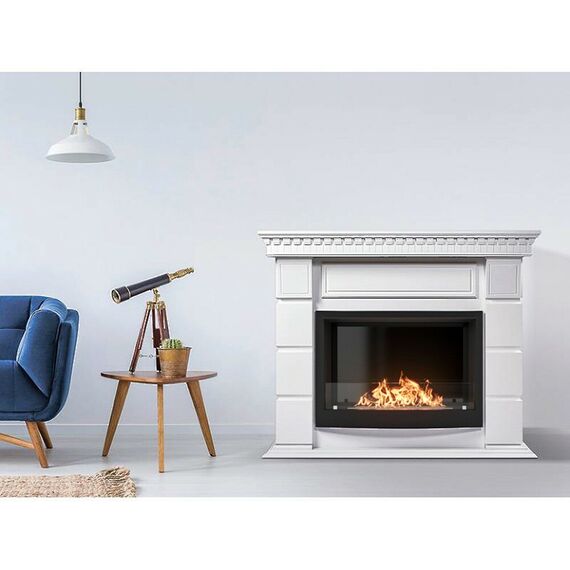 Фото Каминокомплект: Биокамин Firelight BFP/P-2520, портал Elegante 25 белый , изображение 3 — купить в Москве