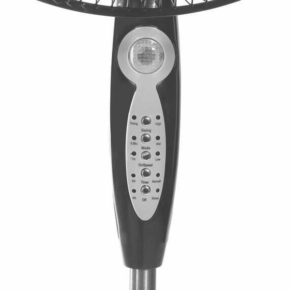 Фото Вентилятор напольный Ballu BFF-807 ( 45 Вт / скоростей 3 / диаметр 38 см / пульт ДУ / таймер / тяжелая база / чёрный) , изображение 4 — купить в Москве