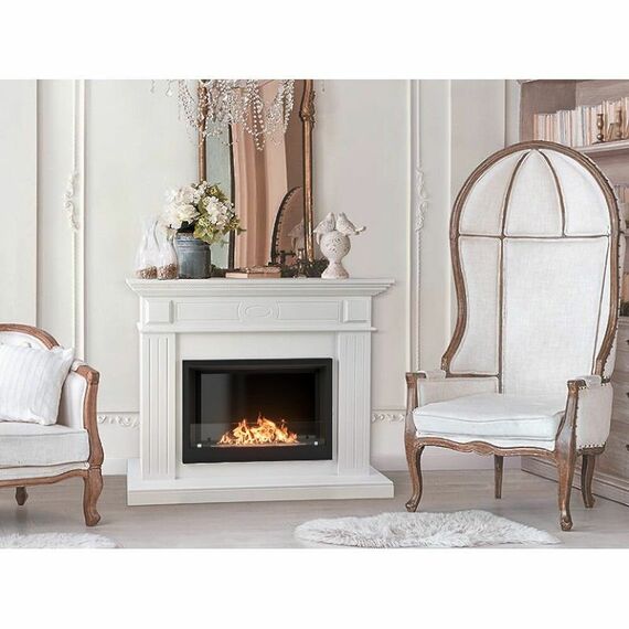 Фото Каминокомплект: Биокамин Firelight BFP/P-2520, портал Bianco 25 шпон белёный дуб , изображение 5 — купить в Москве