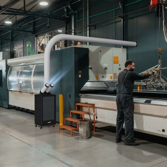 Фото Кондиционер промышленный мобильный Ballu Heavy Pro BGK5 с комплектом воздухоотводов , изображение 18 — купить в Москве