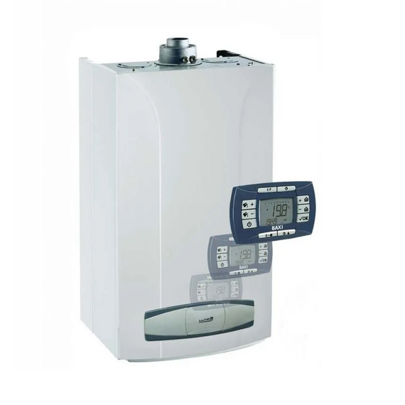 Фото Конвекционный газовый котел BAXI LUNA-3 240 Fi, 25 кВт, двухконтурный, белый , изображение 24 — купить в Москве