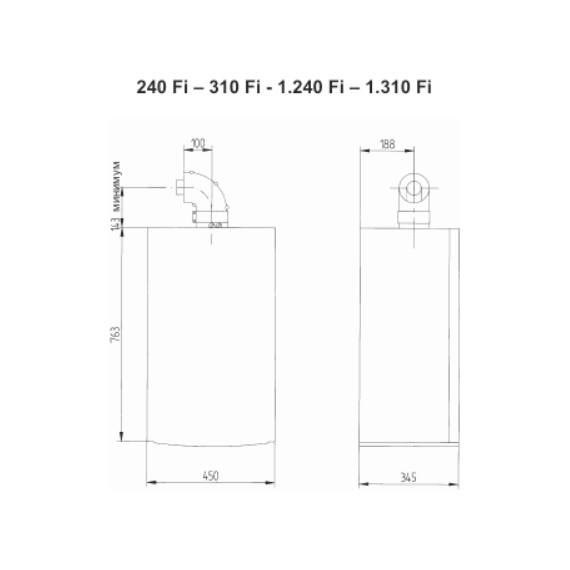 Фото Конвекционный газовый котел BAXI LUNA-3 COMFORT 310 Fi, 31 кВт, двухконтурный, белый , изображение 4 — купить в Москве