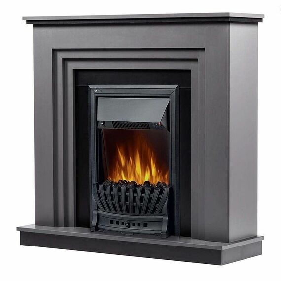 Фото Каминокомплект: Очаг Electrolux Classic EFP/P-1020LS, портал Grado Classic графит, черный , изображение 6 — купить в Москве