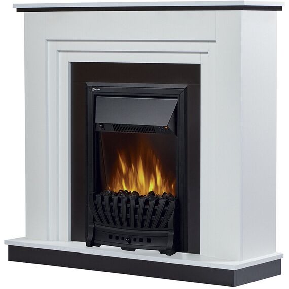 Фото Каминокомплект: Очаг Electrolux Classic EFP/P-1020LS, портал Grado Classic белый, черный , изображение 4 — купить в Москве