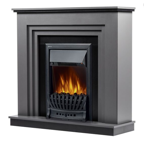 Фото Каминокомплект: Очаг Electrolux Classic EFP/P-1020LS, портал Grado Classic графит, черный , изображение 2 — купить в Москве
