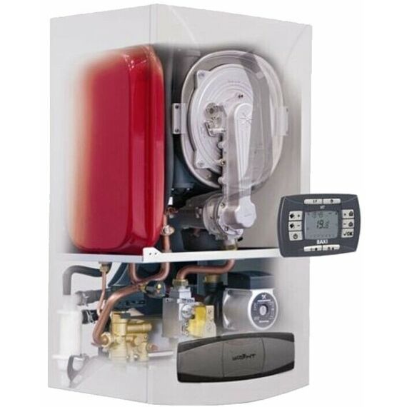 Фото Конвекционный газовый котел BAXI LUNA-3 COMFORT 240 Fi, 25 кВт, двухконтурный, белый , изображение 16 — купить в Москве