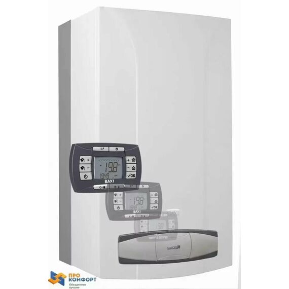 Фото Конвекционный газовый котел BAXI LUNA-3 COMFORT 310 Fi, 31 кВт, двухконтурный, белый , изображение 11 — купить в Москве