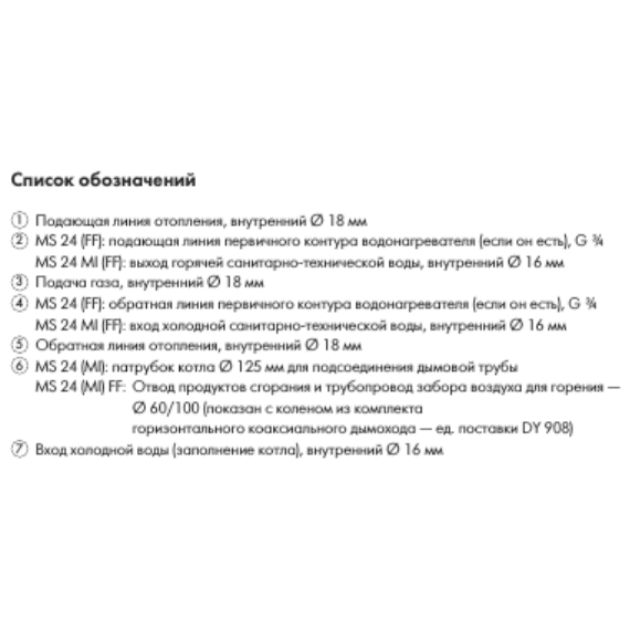 Фото Котел газовый DE DIETRICH ZENA MS 24 MI настенный, 2 конт, окс , изображение 7 — купить в Москве