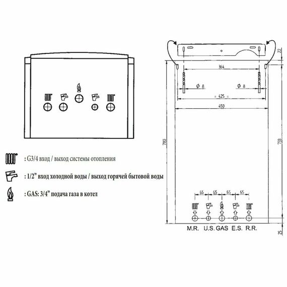 Фото Газовый котел BAXI LUNA-3 COMFORT 1.310 Fi (2024), датчик температуры и мотор трехходового клапана в комплекте , изображение 14 — купить в Москве