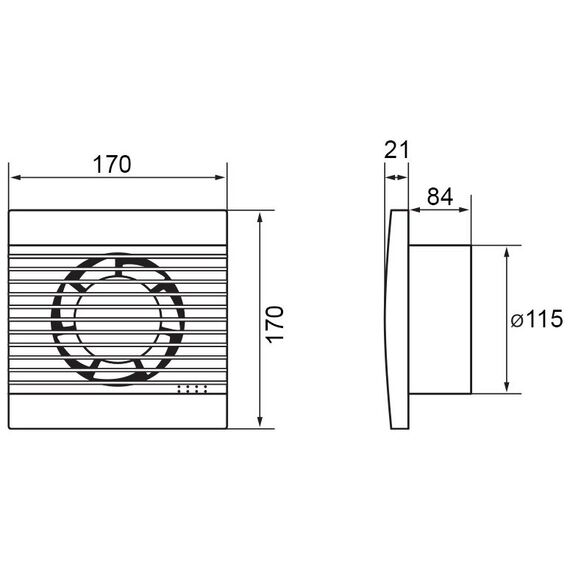 Фото Вентилятор осевой вытяжной Electrolux EAFB-120 D120 мм 35 дБ 150 м3/ч цвет белый , изображение 5 — купить в Москве